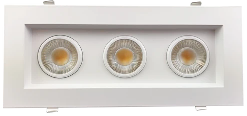 Goodlite G-48443 3.5” Triple Head Regress Multiple Gimbal, White