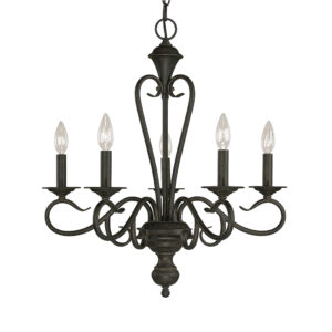 Millennium Lighting 515-BG Devonshire Chandelier Burnished Gold finish