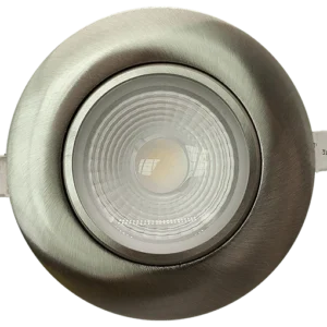 Goodlite G-48358 4” Round Flushed Gimbal, Brushed Nickel