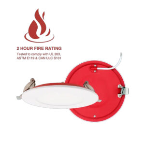 NSL DL-FR-5CCT-6-WH 5CCT Fire Rated Thin Line Fixture 6in