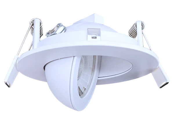 Goodlite G-01220 4” Round Floating Gimbal, White - Image 2