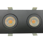 Goodlite G-01122 3.5” Double Head Floating Gimbal, Black