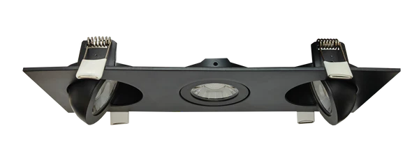 Goodlite G-01123 3.5” Triple Head Floating Gimbal, Black - Image 2