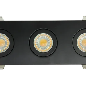 Goodlite G-00923 3” Triple Head Floating Gimbal, Black