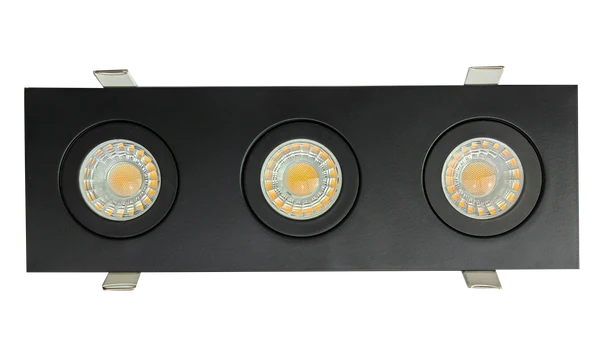 Goodlite G-01123 3.5” Triple Head Floating Gimbal, Black