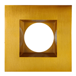 Goodlite G-10225 4 Inch Brushed Brass Square Trim G2