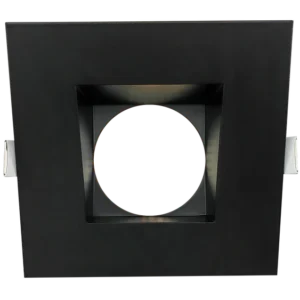 Goodlite G-10621 4 inch Black Wall Wash Square Trim