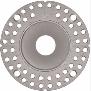 Goodlite G-10902 1 Inch Brushed Nickel Round Trimless Kit