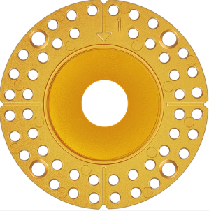 Goodlite G-10904 1 Inch Brushed Brass Round Trimless Kit