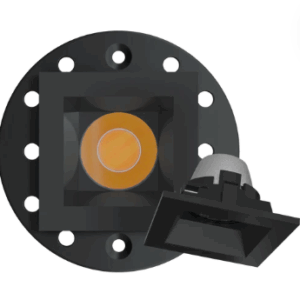 Goodlite G-11221 1 Inch Black Square Trimmed Kit