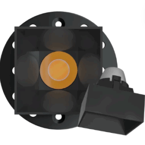 Goodlite G-11621 1 Inch Black Square Drop Trim Kit