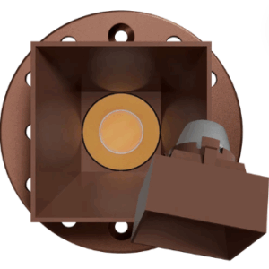 Goodlite G-11622 1 Inch Bronze Square Drop Trim Kit