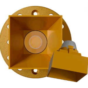 Goodlite G-11624 1 Inch Brass Square Drop Trim Kit