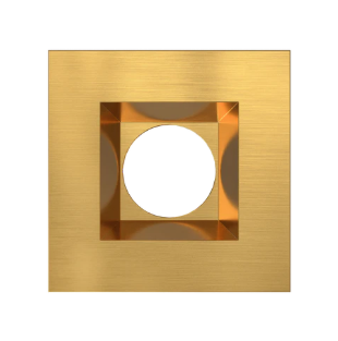 Goodlite G-15024 Mini Brushed Nickel Square Trim