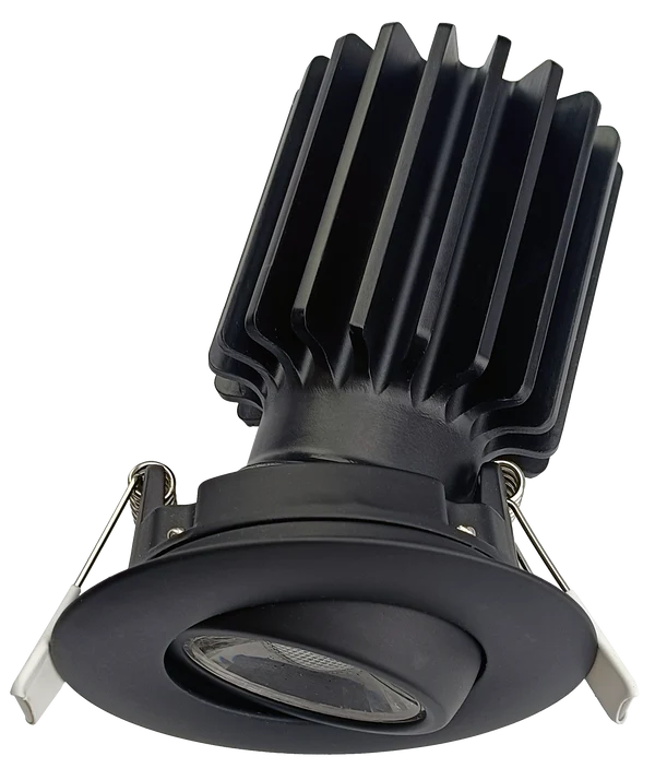Goodlite G-19856 3" Ho Round Flushed Gimbal, Black - Image 2