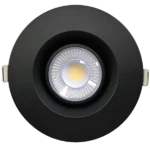 Goodlite G-19998 3.5” Round Regress Gimbal, Black