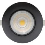 Goodlite G-20008 4” Ho Round Flushed Gimbal, Black