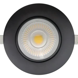 Goodlite G-20008 4” Ho Round Flushed Gimbal, Black