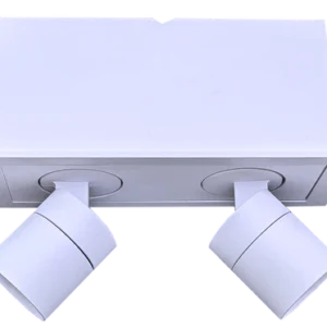 Goodlite G-21052 2” Double Head Retractable, White