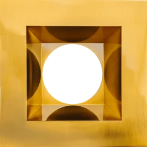 Goodlite G-22625 6 Inch Brushed Brass Square Trim