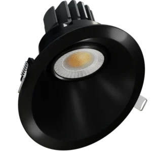 Goodlite G-26001 3.5” Round Sloped Regress Gimbal, Black