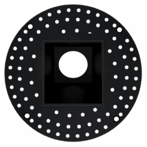 Goodlite G-29931 3 Inch Black Square Wall Wash Trimless Kit