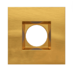 Goodlite G-48356 2 Inch Brushed Brass Square Trim