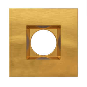 Goodlite G-48356 2 Inch Brushed Brass Square Trim