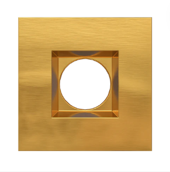 Goodlite G-48356 2 Inch Brushed Brass Square Trim