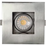 Goodlite G-48364 3” Square Regress Gimbal, Brushed Nickel