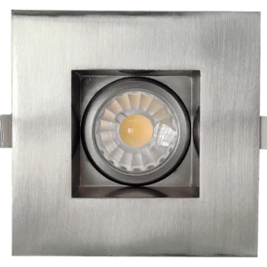 Goodlite G-48364 3” Square Regress Gimbal, Brushed Nickel