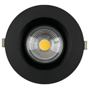 Goodlite G-20095 6” Round Regress Gimbal, Black