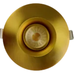 Goodlite G-48368 3” Round Regress Gimbal, Brushed Brass