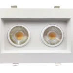 Goodlite G-48442 3.5” Double Head Regress Multiple Gimbal, White