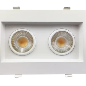 Goodlite G-48442 3.5” Double Head Regress Multiple Gimbal, White