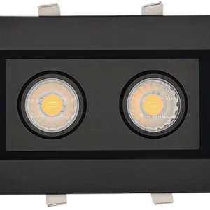 Goodlite G-48464 3” Double Head Regress Multiple Gimbal, Black