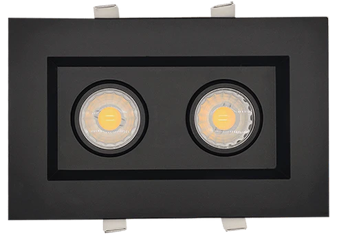 Goodlite G-48464 3” Double Head Regress Multiple Gimbal, Black