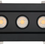 Goodlite G-48465 3” Triple Head Regress Multiple Gimbal, Black