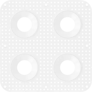 Goodlite G-90000 3.5 inch Round Quadruple Head Trimless Square-kit