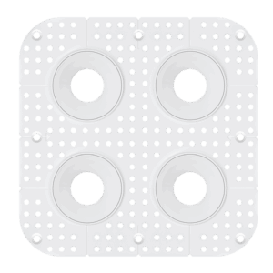 Goodlite G-90200 2 inch Round Quadruple Head, Trimless Square-kit