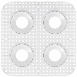 Goodlite G-90300 3 Inch Round Quadruple Head Trimless Square-Kit