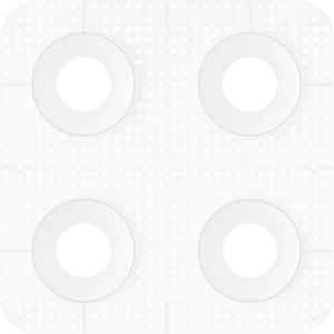 Goodlite G-90400 4 inch Round Quadruple Head Trimless Square-kit