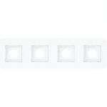 Goodlite G-91004 3.5 Inch Square Cuadruple Head Trimless Kit