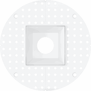 Goodlite G-91201 2 inch White Square, Trimless kit