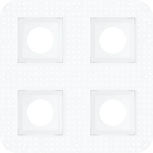 Goodlite G-91400 4 inch Square Quadruple Head Trimless Square-kit
