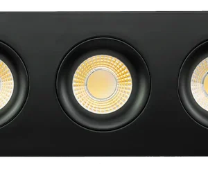 Goodlite G-98728 3.5” Triple Head Multiple Gimbal, Black