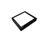 NSL LVLDL-SS-06-TR-BK-L Square Trims for LED Surface Mount Down Lights Round 6in Black finish