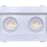 Goodlite G-99022 4” Double Head Regress Multiple Gimbal, White