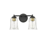 Millennium Lighting 10102-MB Abliene Two Light Vanity Matte Black finish