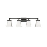 Millennium Lighting 10204-MB Sonorra Four Light Vanity Matte Black finish